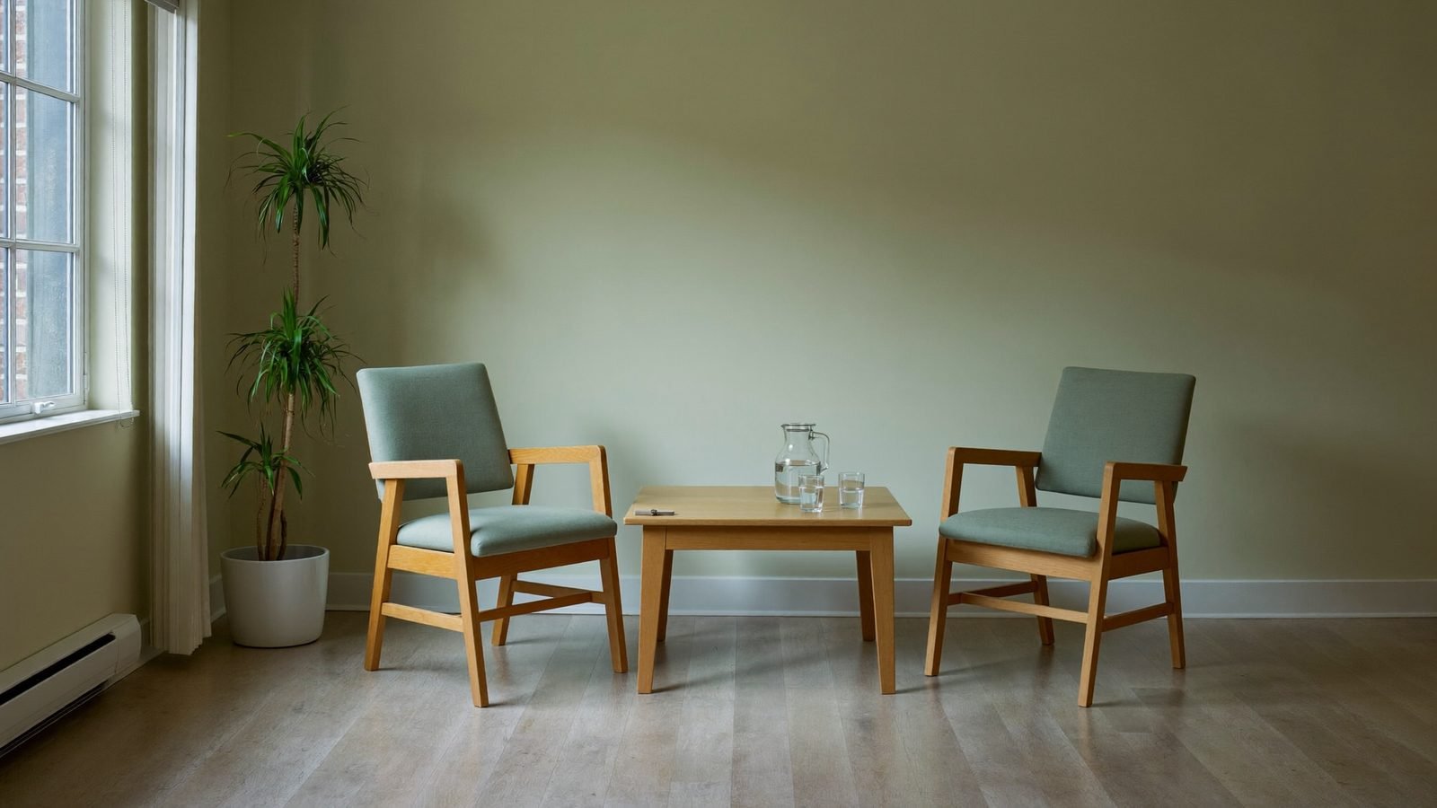 A room where the appointment is not rushed